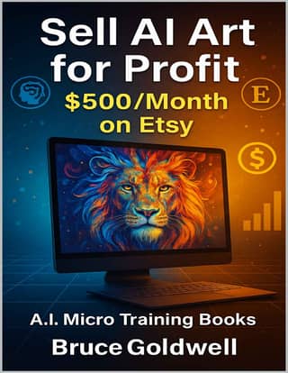 Sell AI Art for Profit 500Month on Etsy with Midjourney (A.I. Micro Training Books)